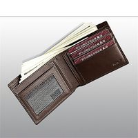 Dompet Kulit Buaya Asli Mewah Klasik Kustom dengan Slot Kartu ID, Hadiah untuk Pria, Dompet Lipat Pendek yang Dapat Disesuaikan