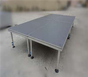 Escenario Portátil de Aluminio para Conciertos, DJ, Eventos, Espectáculos, Ajustable, con Cuatro Patas, Plataforma para Bodas - Product Image 6