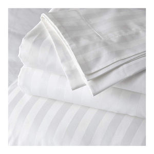 Çizgili kraliçe nevresim takımı otel lüks % 1800 yatak çarşafları ve yastık kılıfı - Product Image 2