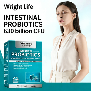 Poudre de Probiotiques OEM/ODM à Haute Concentration de CFU pour Adultes, Marque Privée, Santé Digestive Intestinale, Supplément <span class=keywords><strong>Intestinal</strong></span>, Bénéfices pour la Croissance Capillaire, 60 gélules - Product Image 1