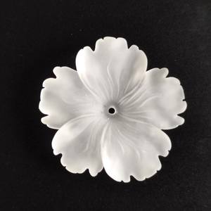 F6 \ F19 \ F234 26mm Flor de cuarzo esmerilado de cinco pétalos hecha a mano - Product Image 5