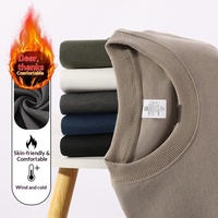 Pull en velours chaud pour homme, collection automne-hiver, coupe décontractée, manches longues, épais et ample