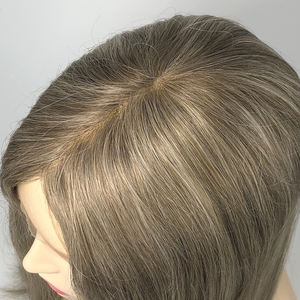 Perruque EMEDA multidirectionnelle Skin Top perruques de cheveux humains vierges européens casher perruque juive fabriquée - Product Image 2