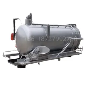 1suzu F-T-R 6wheelers Sewage Suction tanker Mounted Bio-gas Tank Cleaning Vehicle Slurry flood sucker Residue Cleaning Tank