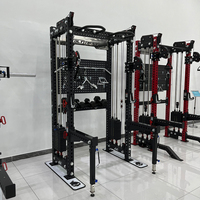 Équipement de fitness commercial 2025, dernière génération, rack complet, entraîneur fonctionnel à basse résistance, acier inoxydable, pile de poids de 80 kg, multifonction