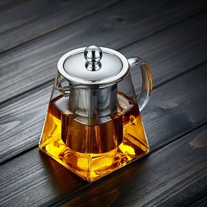 Shatter-Proof Transparente Alta Diamante Vidro Jarro para Borosilicato Bule de Vidro Transparente Pote de Chá para Café & Chá Conjuntos - Product Image 5