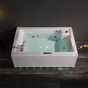 Baignoire et spa à remous en acrylique pour 2 personnes, best-seller, pour couples, intérieur/<span class=keywords><strong>extérieur</strong></span>, autoportante avec panneau de douche hydromassant - Product Image 1
