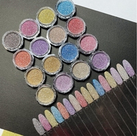 Nouveau Non-Micro Plastique Diamant Poudre Fluorescence Réfléchissant Broyé Diamant Pigment Glitter Super Fine Acrylique Ongles Poudre