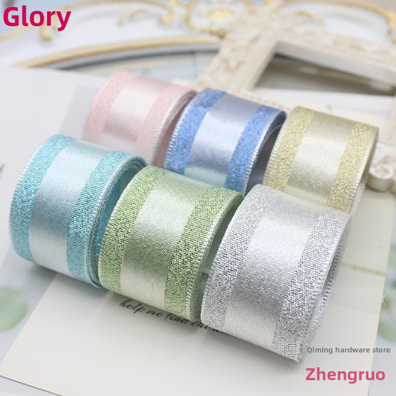2.5cm Handmade Wide Decorative Satin Ribbon for Gift Wrapping Elegant and Durable Printed Ribbon