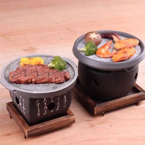 Pietra per Grigliare a Caldo da Tavolo, Set Fornello Hibachi Stile Giapponese-Coreano, Pietra da Cucina per BBQ - Product Image 4
