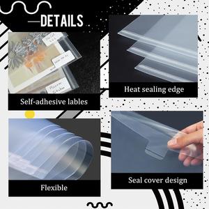 Bolsa de Almacenamiento para Sellos y Troqueles, Láminas Magnéticas de Goma, Bolsa de Plástico Grande para Tarjetas, Manualidades y Scrapbooking - Product Image 6