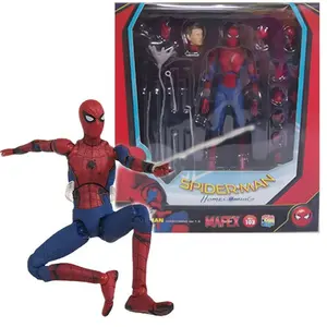 MAFEX No.103 örümcek adam Peter Parker ev geliyor aksiyon figürü oyuncakları şekil değiştirilebilir parçalar belden eklemler hareketli vinil