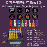 36 pièces – Nouveauté Exclusive Transfrontalière : Bagues Lumineuses LED à Projection pour Doigts – Idéales pour Halloween, Noël, Pâques – Bâtons Lumineux
