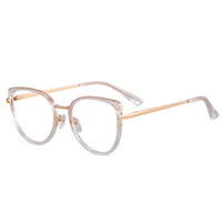 MS 81139, lo último en ventas, gafas para mujer, montura redonda, bloqueo de Metal, luz azul, diseño de moda, gafas ópticas de ojo de gato
