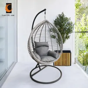 Cadeira de ovo balanço para jardim, nova cadeira elegante para pendurar no jardim