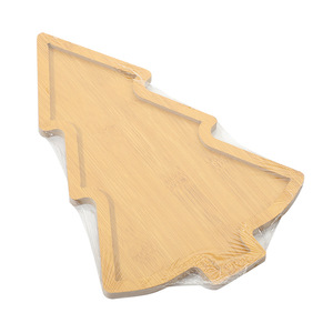 Plateau en bois pour arbre de Noël 27,5 cm 30 cm 27,7 cm, plateau de service multi-compartiments pour fruits, collations, usage domestique et restaurant - Product Image 5