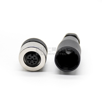 Conector M12 de 5 Pines, Cable de Sensor, Cableado en Campo, Disponible en 2, 3, 4, 5, 6, 8, 12 y 17 Pines