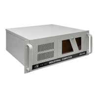 Châssis d'ordinateur industriel 4U sur mesure pour montage en rack, en tôle argentée, avec baie de disque et poignée, fabrication OEM