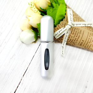 5ml perfume bottle, refillable <b>spray</b> bottle with bottom-filling self-pump, reusable and rechargeable cosmetic sample bottle. - Product Image 4
