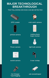 Détecteur de caméra espion X13, anti-espionnage, traceur GPS pour voiture, dispositif d'écoute, scanner RF sans fil, scanner de tous les signaux, gadget de protection de la sécurité - Product Image 5