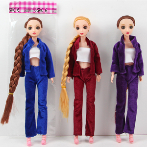 Poupée articulée 9 points, 30 cm, en PVC souple, yeux 3D réalistes, avec longues tresses, styles variés, pour jeu de rôle, jouet pour enfants et filles - Product Image 4