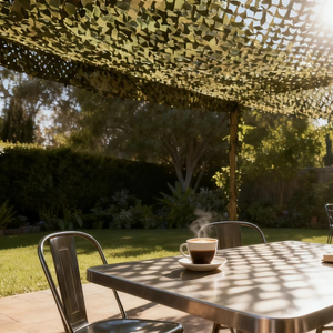 Voiles <span class=keywords><strong>de</strong></span> <span class=keywords><strong>camouflage</strong></span> décoratives en tissu 3D marron et vert, pare-soleil, rideaux en maille, protection solaire - Product Image 1