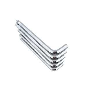 Hex Key L-Shaped 1.5mm Metric Chrome Vanadium Steel Industrial Grade Matte Finish Extended Ball Head - Product Image 2