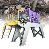 Broyeur industriel de métaux pour la transformation des bidons d'huile usagée, des seaux de peinture, des bidons métalliques et des ferrailles.
