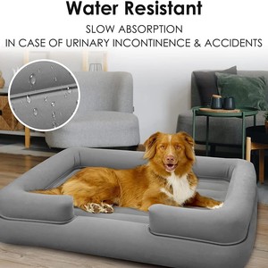 Cama para Mascotas Resistente al Agua, Rectangular, Relleno de Fibra, Material de PVC, Impermeable, para Perros y Gatos, para Incontinencia y Accidentes - Product Image 1