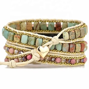 Trendybay Pierre Naturelle Lien Boho <span class=keywords><strong>Bracelet</strong></span> Bande pour <span class=keywords><strong>Apple</strong></span> <span class=keywords><strong>Watch</strong></span> Série 8 7 SE 40/45mm Boucle Femmes Perlé <span class=keywords><strong>Bijoux</strong></span> Montre <span class=keywords><strong>Bracelet</strong></span> Bande - Product Image 6