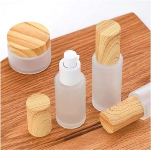20ml-150ml White <b>Black</b> Clear Frosted Luxury Cylinder Glass Spray <b>Pump</b> Bottle Silk Screen Printing Skin Care Serum Cosmetic - Product Image 4