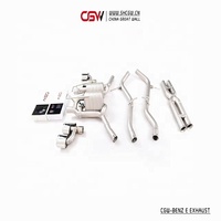 Nouvelle Conception SS304 Catback Embouts de Silencieux avec Électrique Vanne de Contrôle pour Benz W212 Classe E E200 E300 E260 MON 2009-13