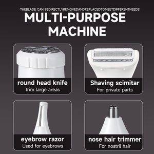 Afeitadora recargable inalámbrica <span class=keywords><strong>para</strong></span> vello púbico 4 en 1, depiladora íntima indolora <span class=keywords><strong>para</strong></span> mujeres y hombres - Product Image 5