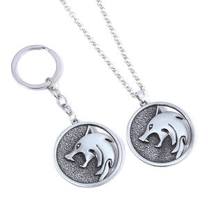 Collier tête de loup The <span class=keywords><strong>Witcher</strong></span>, porte-clés, médaillon, pendentif, cadeau - Product Image 5