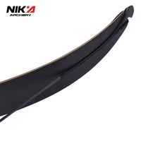 Arc à poulies Nika Archery Spark 62'' 64'' pour la chasse, 20-60 LBS, poignée en bois, branches laminées, arc recurve démontable