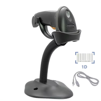 Lecteur de codes-barres 1D laser avec câble USB et support