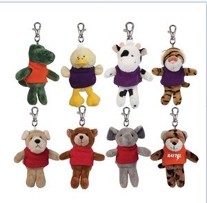 Kit de porte-clés en peluche DIY : Lapin, Éléphant, Loup, Âne – Adorables animaux en peluche personnalisés pour sac - Product Image 4