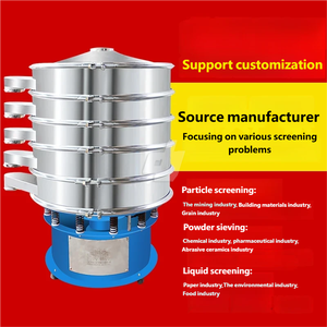 Mesin Penyaring Bubuk Susu <span class=keywords><strong>Rotary</strong></span> Standar Higienis Motor Vertikal Tiga Fase Efisiensi Tinggi Layar Getar Stainless - Product Image 2