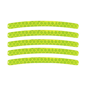 Pegatinas reflectantes para buje de rueda, tiras reflectoras, pegatinas de llanta, protector de seguridad para evitar arañazos, logotipo de coche, 20 Uds. - Product Image 2