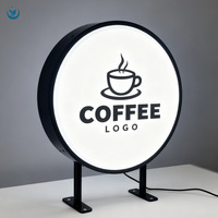 Maßgefertigter Rechteckiger Hochleuchtender LED-Vakuumgeformter Leuchtkasten Doppelseitiges Outdoor-Acryl-Shop-Logo Hängende Werbung