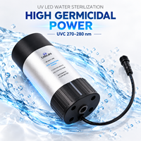 Stérilisateur d'eau UVC en ligne pour machine à glaçons 24V 270-280nm, 7LPM, pour purification d'eau potable, à économie d'énergie