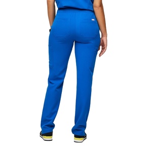 Pantalones ajustados para correr de cintura alta personalizados para mujer, uniformes médicos de enfermería a la moda, estilo frontal plano para el verano - Product Image 6