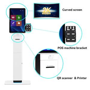 हॉट सेलिंग सेल्फ पेमेंट पॉस सिस्टम टच स्क्रीन 21.5-32 इंच का फ्लोर स्टैंडिंग टर्मिनल बारकोड रीडर - Product Image 6