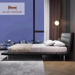 Italiano moderno camera da <span class=keywords><strong>letto</strong></span> mobili alta <span class=keywords><strong>testiera</strong></span> in pelle doppio tessuto regina King Size <span class=keywords><strong>letto</strong></span> Set di lusso fabbrica di <span class=keywords><strong>legno</strong></span> all'ingrosso - Product Image 3