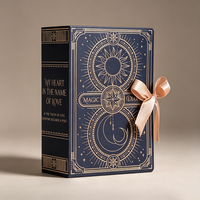 Carnet en carton écologique de style livre, fabrication professionnelle directe d'usine, boîte cadeau pour événements d'entreprise