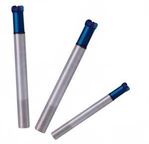 مطحنة نهاية كربيد صلبة 4 فلوت قابلة للتخصيص ، نصف قطر زاوية بطول كعب أزرق ، تغذية عالية لطحن الصلب المتصلب باستخدام الحاسب الآلي - Product Image 1