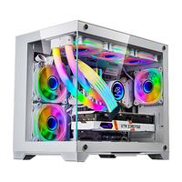 SNOWMAN Pc Gaming Case Computer Cases Manufacturer Custom Logo Wholesale Pc Tower With Tempered Glass Panel Atx Gaming Cabinet