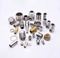 Porte-clés personnalisé en alliage d'aluminium et acier inoxydable usiné CNC, interrupteur de verrouillage, prototypage rapide, pièces usinées par fraisage, électroérosion à fil, brochage
