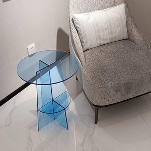 Acrílico multicolor claro pequeña <span class=keywords><strong>mesa</strong></span> redonda de 15mm de espesor - Product Image 2