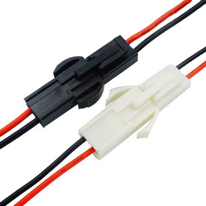 JFS EL4.5 2 Pin Male Female Terminal Connector Automotive <b>Battery</b> Wiring Harness <b>Cable</b> Black White Plastic - Product Image 1